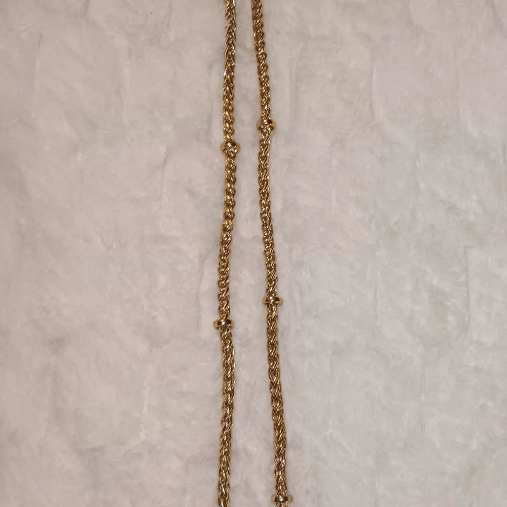 Source Unknown Twisted Gold Necklace - image 1